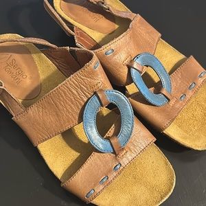 Sergio Tomani Leather Sandals size 37